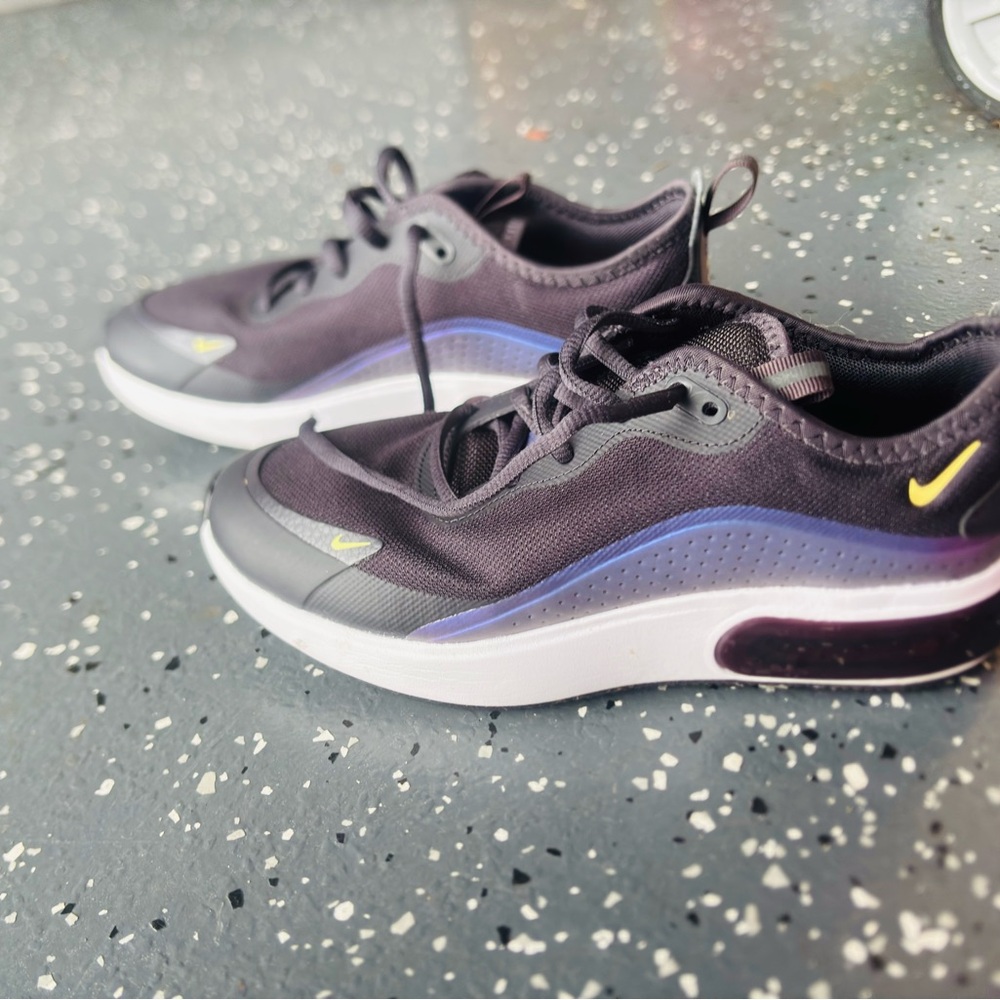 Black and Purple Athletic Sneakers
